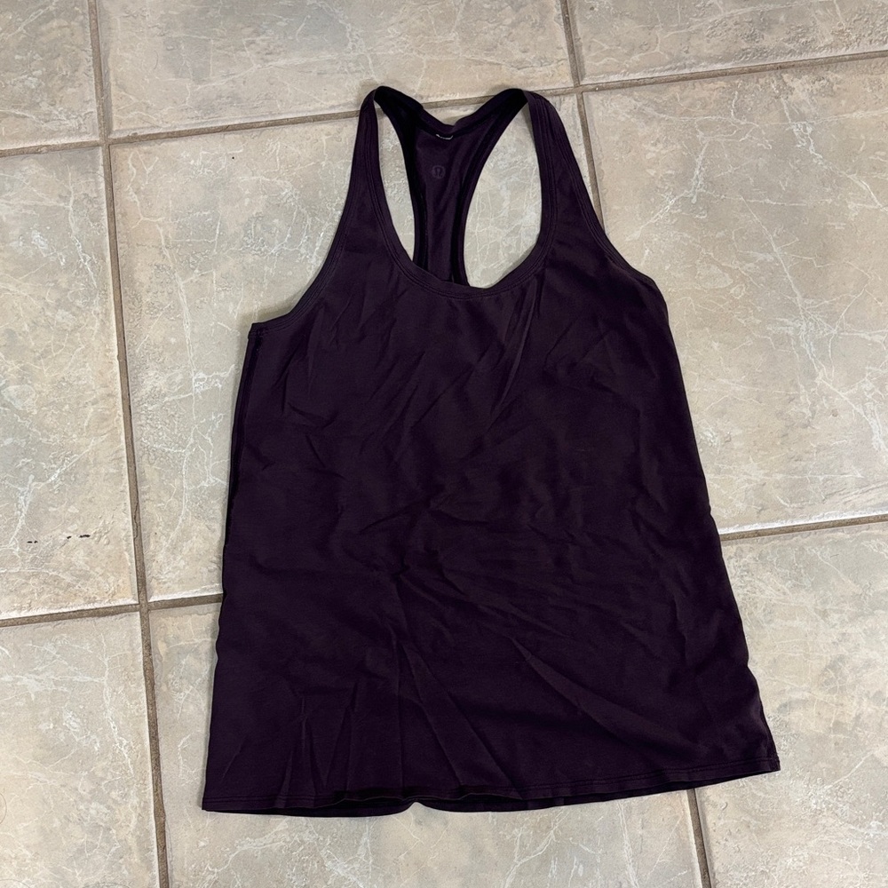 lululemon athletica Dark Purple Racerback Tank Top